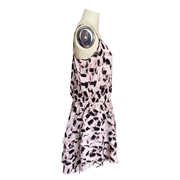 leopard mini dress with ruffle skirt - Picture 3 of 7